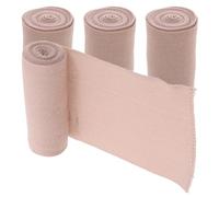 Beavorty 4Pcs Stretched Compression Elastic Wraps Cotton for Sports Protective Gear and Dressing Suitable for Leg and Knee