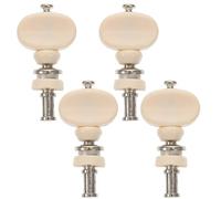 Beavorty 4pcs String guitar tuning keys guitar tuning pegs electric tuner locking tuners acoustic pegs machines key white Ukulele hawaii