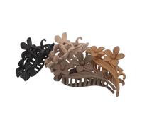 Beavorty 4pcs Vintage Floral Hair Claw Clips Non-slip Strong Hold Shark Clips for Thick and Thin Hair Matte Textured Retro Style Comfortable Secure Fit for Women for Wedding Birthday Party