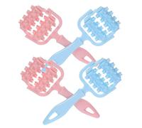 Beavorty 4pcs Wheel Muscle Massager Roller Stick for Legs Waist Hands Portable Multifunctional Massage Tool for Muscle Relaxation and Cellulite Reduction at Home Office
