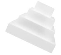 Beavorty 4pcs White Foam Cake Dummies Square Cake Models for Decorating Practice Wedding DIY 7cm Height 4"/6"/8"/10" Multi-size Craft Forms
