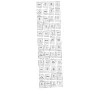 Beavorty 4sets Shampoo Dispenser Bottle Stickers Self-adhesive Pvc Organize Bathroom Shampoo Dispensers Label 24pcs*4