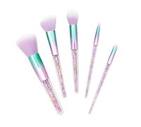 Beavorty 5 Piece Makeup Brush Set Light Pink Professional Cosmetics Brush Kit for Women No Shedding Bristles for Daily Professional Use