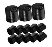 Beavorty 50 Pack Spice Jar Lids Flat Plastic Bottle Caps for Replacement Bottles Lotion Shampoo Dispenser Caps