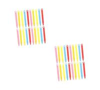 Beavorty 50 Pcs Magnetic Drawing Board Replacement Pens for Reusable Doodle Stylus Red Pink Blue Yellow Gold Magnetic Drawing Accessories for Classroom Home and Travel Creativity