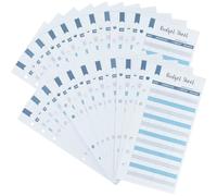 Beavorty 50 Sheets Budget Sheet Expense Tracker Paper Cash Recording Cards Easy to Use for Offices and Other Places