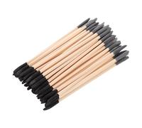 Beavorty 50pcs Double Ended Nail Sanding Sticks with Coarse and Fine Grits Natural Wood Cuticle Pusher Detailing Tools for DIY Nail Art Manicure Pedicure Supplies