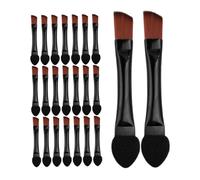 Beavorty 50pcs Dual Ended Angled Makeup Brushes for Precise Eyebrow Shaping and Eyeshadow Blending Soft Bristles for Sensitive Skin Sharp Angled Edge for Natural Brow Strokes Portable Eye