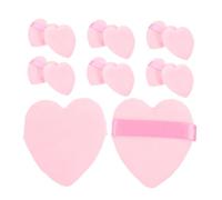 Beavorty 50pcs Heart Shaped Face Makeup Puff Soft Loose Powder Applicators for Foundation and Setting Powder for Makeup Finish Comfortable and Gentle Texture