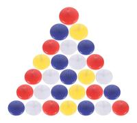 Beavorty 50pcs round Plastic Golf Ball Markers 0.71 Inch Sturdy Accessories for Putting Green Use Small round Shape Golf Ball Marker Random Color