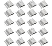 Beavorty 50pcs Stainless Steel Solar Panel Wire Clamps Metal Photovoltaic Cable Clips for 4mm² Cables Compatible with 6-6.5mm Wire Diameter for Solar Module Frame Installation