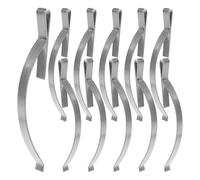 Beavorty 50pcs Stainless Steel Window Screen Clips with Firm Hold and Simple Installation, Silver Corner Mount Tension Spring Clips for Secure Window Screens