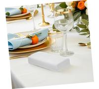 Beavorty 50pcs Thick White Paper Napkins Disposable Hand Towels for Weddings Graduation Parties Kitchen and Bathroom Use Soft Absorbent Material Elegant Dinner Luncheon Napkins