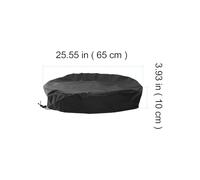 Beavorty 55 Gallon Drum Lid Dust-Proof Cover Snug Fit Drawstring Oxford Fabric Grey 65Cm X 10Cm X 2Cm Suitable for Outdoor Water Barrels Random Color