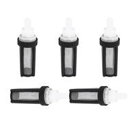 Beavorty 5pcs 9mm Micro Water Pump Strainer Filter Inlet Mesh Screen for Submersible Pumps, Inline Water Filter for Fountain and Garden Irrigation Applications