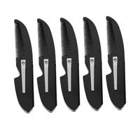 Beavorty 5pcs Comb Small Mustache Hairdressing Gentle Smooth Teeth Portable Beard Styling Grooming Kit for Men and Hair Maintenance
