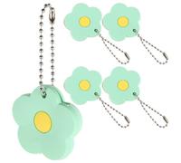 Beavorty 5pcs Flower Shaped Key Turner Aid Grip in Light Green PVC Material with Easy Key Turning and Slip Minimizing Features for Elderly Users and Household Equipment