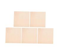 Beavorty 5pcs Plywood Sheets Basswood Sheets Square Craft Wood for Staining Painting with Smooth Surface Easily Cut for DIY Projects