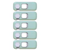 Beavorty 5pcs Safety Locks for Cabinets and Drawers, Multi-Purpose Abs Anti-Pinch Locks with Secure Hold, Difficult for Babies to Open, for Home Use