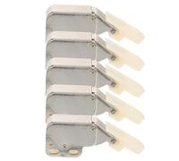 Beavorty 5pcs Silver Spring Loaded Cabinet Door Locks Push-in Touch Self-Locking Spring Buckle Latch for Furniture Safety and Kitchen Cupboard Use