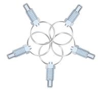 Beavorty 5pcs Stainless Steel Spring Loaded Door Latch Pins with Pull Ring Indexing Spring Pin Design M6 for Trailer Gate Heavy Duty Gate Latch and Positioning