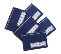 Beavorty 5pcs Vintage Chinese Style Notebook Set - Martial Arts Themed Kraft Paper Journals Blank Pages, Hardcover Writing Notebooks for Office, School, Meeting and Planning