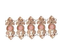 Beavorty 5Pcs Vintage Chinese Style Sweater Clip Fasteners Retro Cloak Collar Clasps for Women Smooth Surface Cardigan Shawl Clips with Floral Design for Coats and Collars DIY Accessories