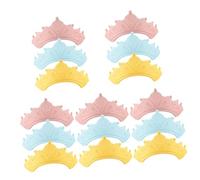 Beavorty 5sets Crown Shower Cap Shield Baby Hair Washing Hat Eye Ear Protection Visor Waterproof Shampoo Cap for Boys and Girls Bath 3pcs*5