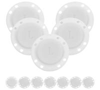Beavorty 6 Pairs Magnetic Press Studs Snap Fasteners for Windbreakers and Jackets, Invisible White Coat Buttons with Smooth Surface and Comfortable Touch, for DIY Making and Sewing