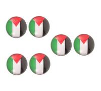Beavorty 6 pcs Palestine Flag Brooch Pins Metal Lapel Pins for Men Elegant Accessories for Hats Suits and Shirts Clothing Badges for Personal Style and Thoughtfulness