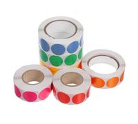 Beavorty 6 Rolls Dot Stickers Color Coding Labels Round Copper Plated Paper Sealing Products Durability Organizing Office Use