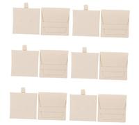 Beavorty 6pcs Antitarnish Microfiber Jewelry Pouch with Snap Button Closure Small Dust Resistant Storage Bags for Necklaces Pendants Earrings Soft Organizer for Travel and Daily Use