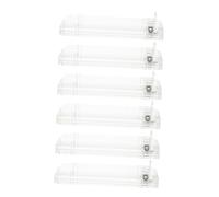 Beavorty 6pcs Auto Cigarette Pusher Trays - Transparent Retail Shelf Organizer Cigarette Display Holder Management Divider for Store Retail 28cm