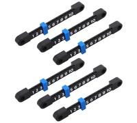 Beavorty 6pcs Blue Foosball Score Counters for Table Football - Plastic Scoring Markers with 10 Number Indicators - Replacement Score Keeper for Standard Foosball Tables and Air Hockey