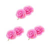 Beavorty 6pcs Chinese Style Peony Flower Hair Clips Floral Hair Accessories Realistic Artificial Flower Hairpin for Everyday Use and Special Occasions