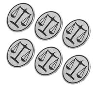 Beavorty 6pcs Justice Scale Brooch Pins for Lawyers Metal Lapel Badge with Secure Fit Lightweight and Suit Accessories for Law Students Graduation and Courtroom Wear
