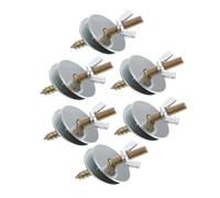 Beavorty 6pcs M5x50mm Bird Cage Perch Screws with Washers Metal Fixing Kit for Hamster Springboard and Breeding Box Accessories