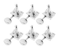Beavorty 6pcs Semi-closed Guitar Tuning Pegs Machine Heads Knobs Set for Electric Guitar Right Side 1+4+1 Configuration Vintage Style Instrument Tuners