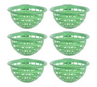 Beavorty 6pcs Small Green Pigeon Nesting Bowls Bird Breeding Nests Plastic Bird Hatching Bowls Suitable for Parakeets Finches Canaries and Doves
