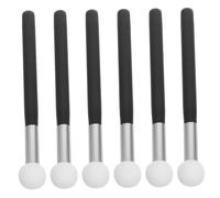 Beavorty 6pcs Sponge Makeup Brush: Reusable Mushroom Makeup Sponge Brush - Concealer Foundation Applicators Wood Handle Cosmetic Tool For Women