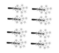 Beavorty 8 pcs Star Rhinestone Hair Barrettes for Women Decorative Bling Hairpins for Bangs Updos Braids Elegant Hair Clips for Parties Weddings