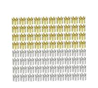 Beavorty 80pcs Dreadlocks Hair Cuffs Braiding Beads Metal Filigree Tubes Hair Braid Rings for Braids and Dreadlocks Silver and Gold