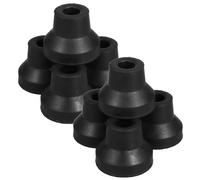 Beavorty 8pcs Replacement Rubber Cane Tips for Walking Cane and Walker, Heavy Duty Anti-Skid Crutch End Caps Widened Grooves, Effortless Installation, Suitable for Hospital Corridors
