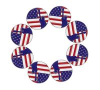 Beavorty 8Pcs Usa Flag Brooch Pins Enamel Liberty Statue of Liberty Lapel Pins Patriotic Accessories for Independence Day Memorial Day Celebrations Lightweight and Secure