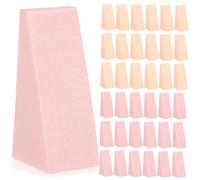 Beavorty 96Pcs Triangle Makeup Sponges for Women High Elasticity Cosmetic Blending Puff for Cream Liquid Foundation Concealer Powder Easy to Cut Multifunctional Face Sponges