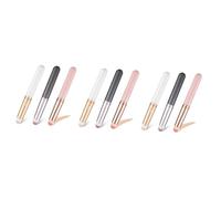 Beavorty 9pcs Lip and Concealer Brush Caps Soft Synthetic Fibers for Precise Application Lightweight Handles for Comfort for Makeup The Go