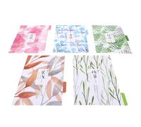 Beavorty A5 Decorative Floral Pattern Binder Index Dividers, 2 Books of Detachable Loose Leaf Notebook Divider Pages with 6-Hole Punch, Novelty Index Classified Labels for Office and School