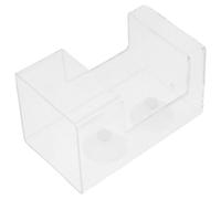 Beavorty Acrylic Aquarium Fish Feeder Tube with Weighted Sinking Design, Square Fish Tank Feeding Tray for Precise Feeding and Anti-drift Floating Feeder Station