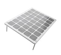 Beavorty Acrylic Medal Display Box with Dustproof Cover, Dual-side Pin Badge Storage Organizer, Small Plastic Medal Holder Case for Desk and Wall Mounted Use, 36.5x26.8cm