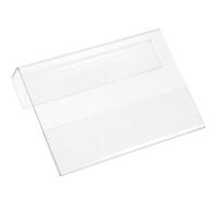 Beavorty Acrylic Name Tag Holder Hanging Office Desk Card Display 12x8x2cm Double-Sided Workplace Badge Holder for Office Partition